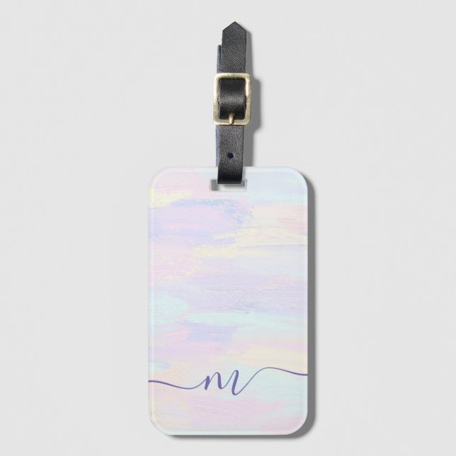 Etiqueta Para Maletas Paint Strokes (Anverso vertical)