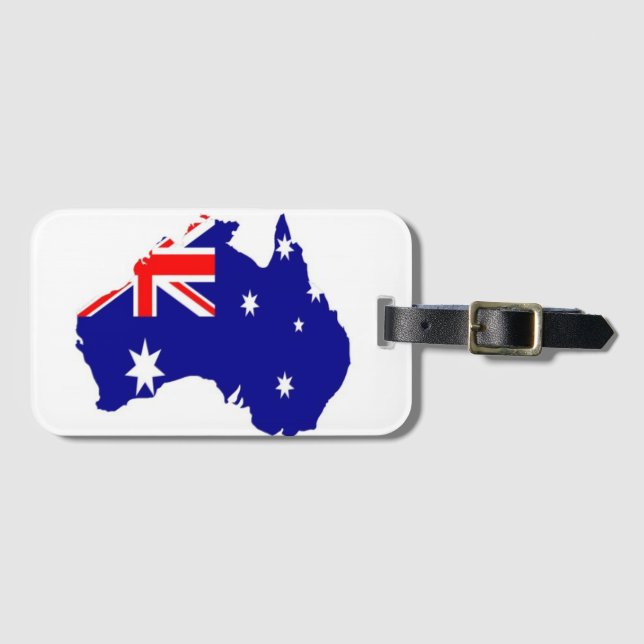 Etiqueta Para Maletas País australiano (Anverso horizontal)