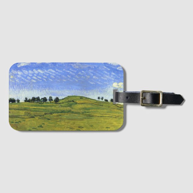 Etiqueta Para Maletas Paisaje alpino suizo (por Ferdinand Hodler) (Anverso horizontal)