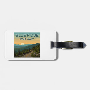 Etiqueta Para Maletas Paisaje de Blue Ridge Parkway