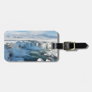 Etiqueta Para Maletas Paisaje de la cascada Godafoss