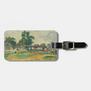 Etiqueta Para Maletas Paisaje de Paul Cezanne el cerca de París, C.