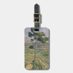Etiqueta Para Maletas Paisaje de Paul Cezanne el con el viaducto
