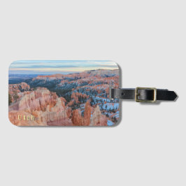 Etiqueta Para Maletas Paisaje invernal del Cañón Bryce