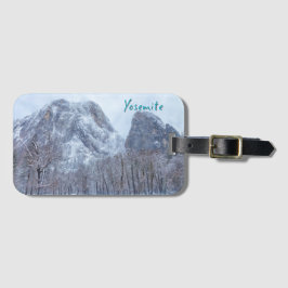 Etiqueta Para Maletas Paisaje invernal del Parque Nacional Yosemite