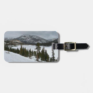 Etiqueta Para Maletas Paisaje invernal Snowy Ellery Lake California