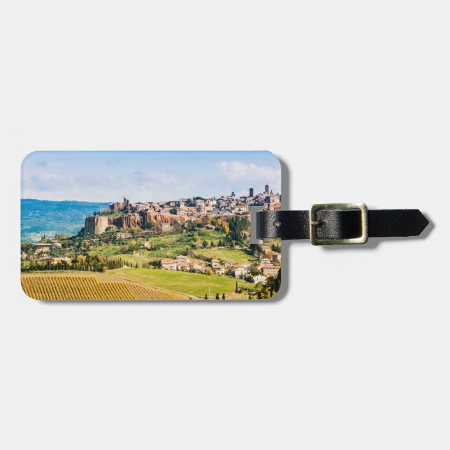 Etiqueta Para Maletas Paisaje sobre Orvieto (Frente Horizontal)