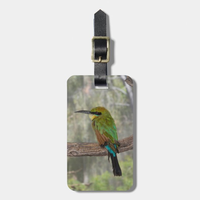 Etiqueta Para Maletas Pájaro abejaruco arcoíris, Australia (Frente Vertical)
