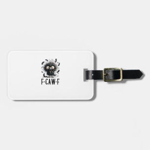 Etiqueta Para Maletas Pájaro Cuervo Divertido F-Caw-F Tri-Blend