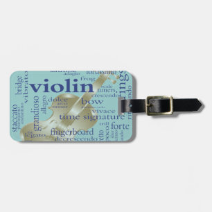 Etiqueta Para Maletas Palabras del violín