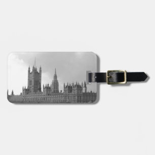Etiqueta Para Maletas Palacio Blanco Negro de Westminster