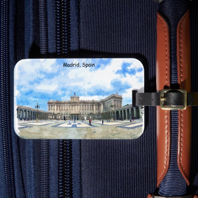 Etiqueta Para Maletas Palacio de España de Madrid (Anverso In Situ 4)
