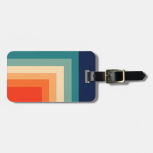 Etiqueta Para Maletas Paleta de colores retro 70
