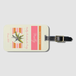 Etiqueta Para Maletas Palm Springs Before the Ring - Bachelorette Retro