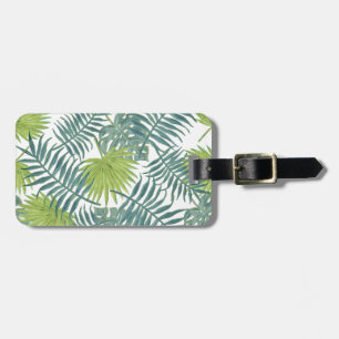 Etiqueta Para Maletas Palm Tree Fronds Pintando Hawaian