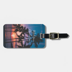 Etiqueta Para Maletas Palm Tremenda Tropical Personalizada