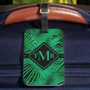 Etiqueta Para Maletas Palm Tropical Monogramada