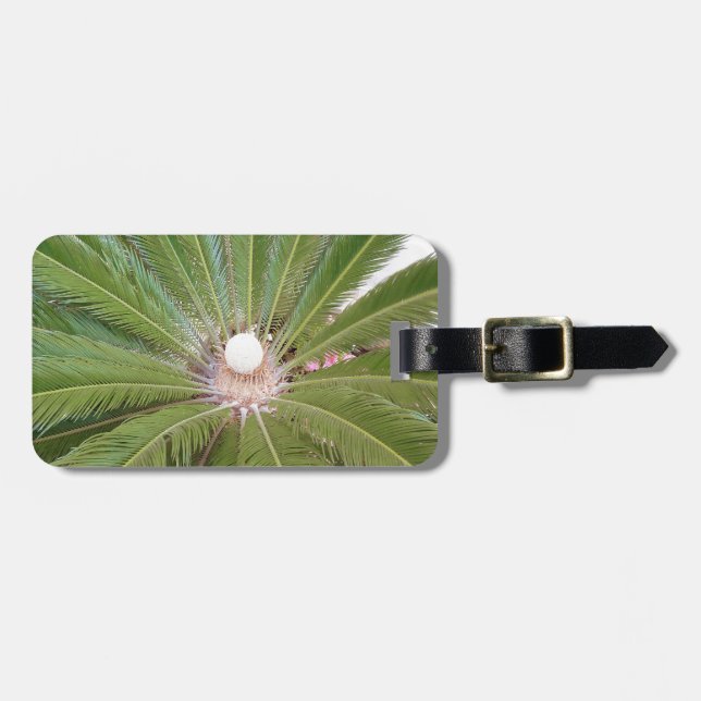 Etiqueta Para Maletas Palm verde Guay (Frente Horizontal)