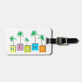 Etiqueta Para Maletas Palmas de Miami Beach