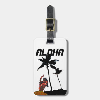 Etiqueta Para Maletas Palmera de Hawaii