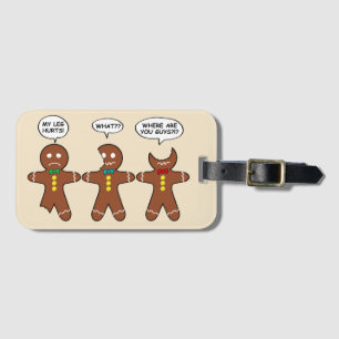 Etiqueta Para Maletas Pan de jengibre me duele el humor