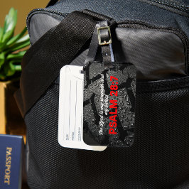 Etiqueta Para Maletas Pan De Neumático De Motocicleta Con Salmo 28:7 Bib