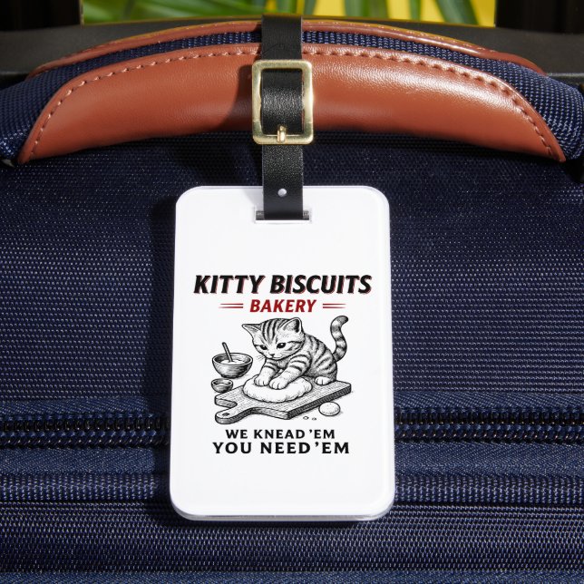 Etiqueta Para Maletas Panadería Kitty Biscuits (Anverso In situ 2)
