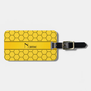Etiqueta Para Maletas Panal amarillo conocido personalizado