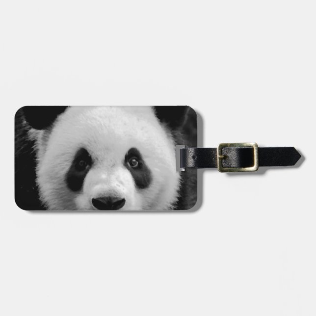Etiqueta Para Maletas Panda (Frente Horizontal)