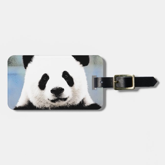 Etiqueta Para Maletas Panda (Frente Horizontal)