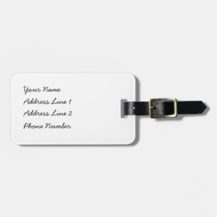 Etiqueta Para Maletas Panda de Kawaii