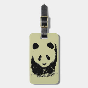 Etiqueta Para Maletas Panda Pop Art