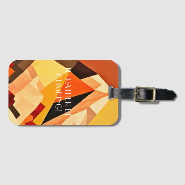 Etiqueta Para Maletas Panorama NEO-BOHO geométrico (Anverso horizontal)