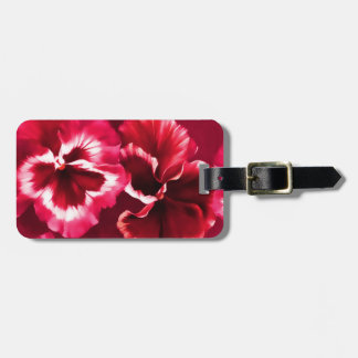 Etiqueta Para Maletas Pansy floral fino arte botánico con nombre de etiq