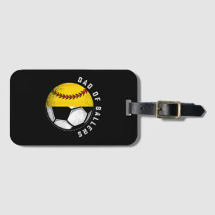 Etiqueta Para Maletas Papá de deportistas Padre Hijo Jugador de softball