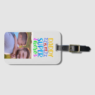 Etiqueta Para Maletas Papá es mi superhéroe