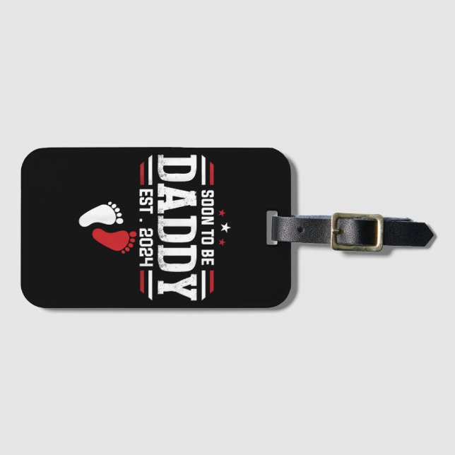 Etiqueta Para Maletas Papá Noel 2024 (Anverso horizontal)