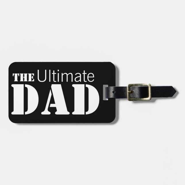 Etiqueta Para Maletas Papá último personalizado (Frente Horizontal)