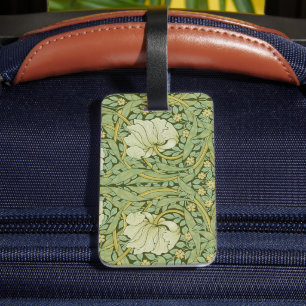 Etiqueta Para Maletas Papel pintado floral azul de William Morris Pimper