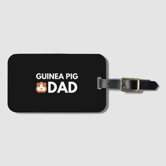 Etiqueta Para Maletas Papi de cerdo de Guinea (Anverso horizontal)