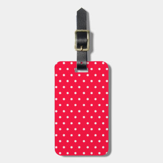 Etiqueta Para Maletas Paquetes de polka de flores rojas brillantes llama