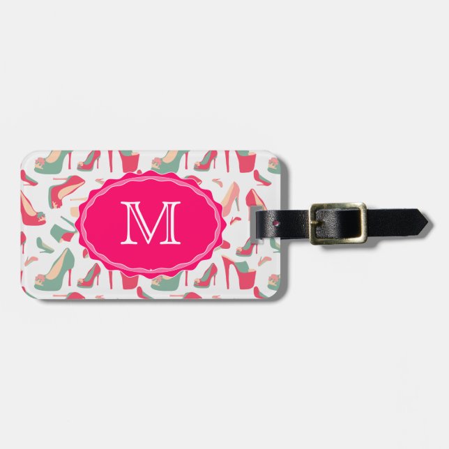 Etiqueta Para Maletas Para el amor de zapatos (Frente Horizontal)