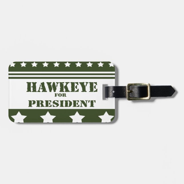 Etiqueta Para Maletas Para presidente Hawkeye (Frente Horizontal)