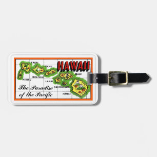 Etiqueta Para Maletas Paraíso de Hawái