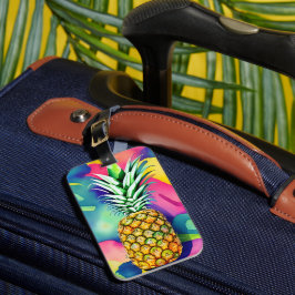 Etiqueta Para Maletas Paraíso de piña