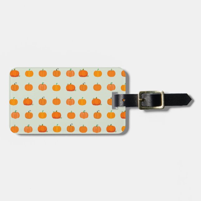 Etiqueta Para Maletas Parche de Calabazas (Frente Horizontal)