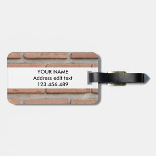 Etiqueta Para Maletas Pared de ladrillo