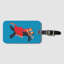 Etiqueta Para Maletas Pareja argentina de tango