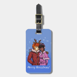 Etiqueta Para Maletas Pareja de navidades