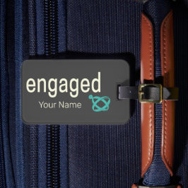 Etiqueta Para Maletas Parejas de Anillo Involucradas Bachelor Party o Bo